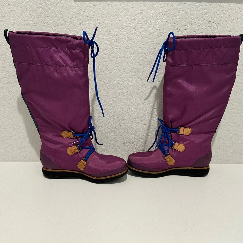Sorel Damen Retro ‘88 Purple Waterproof Tall Rain Boot Size 5.5 Style NL1708-505
